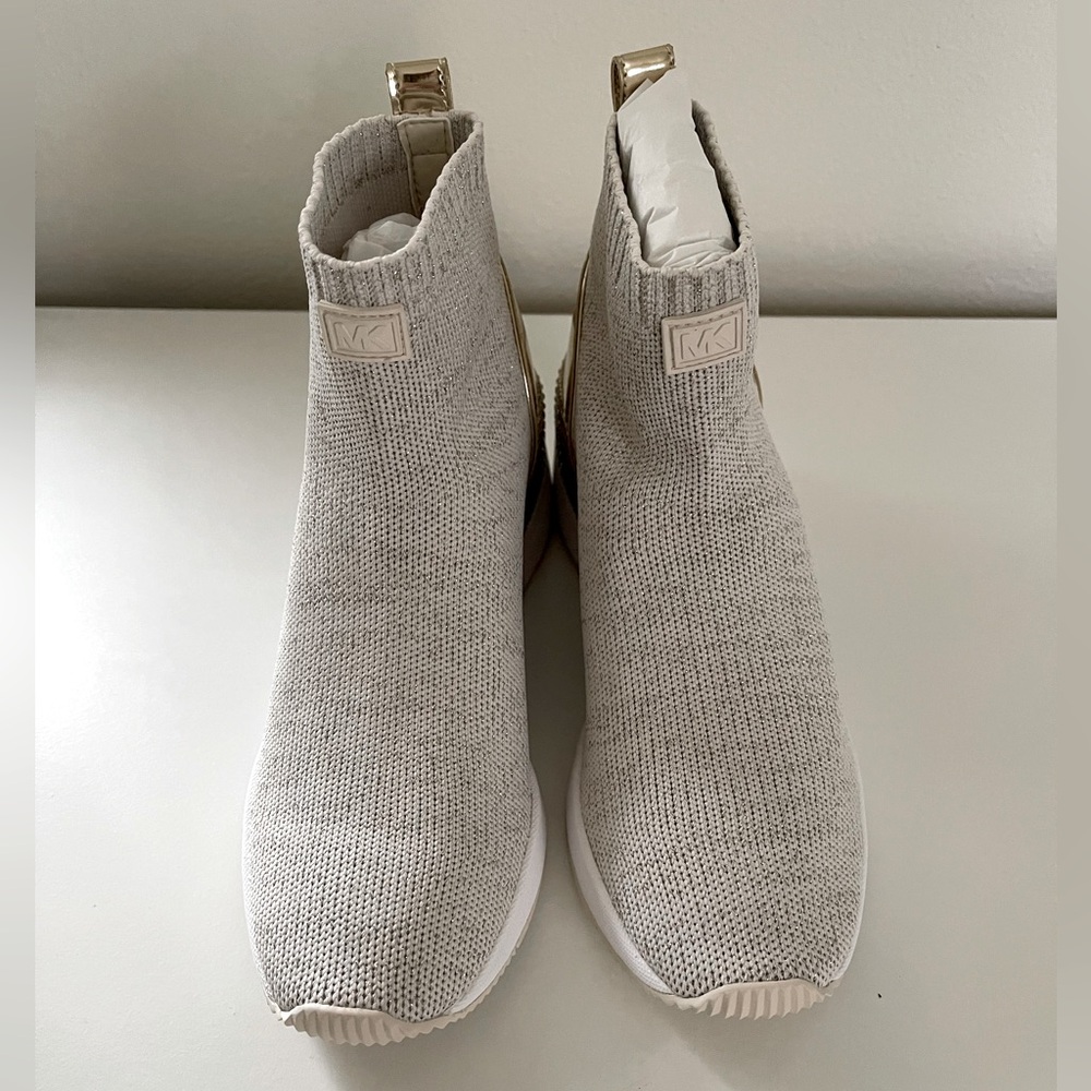 Michael Kors Knit-Sock Bootie - Skyler Gold